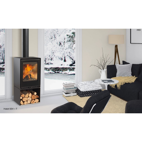 Піч камін Rocal Habit 50 Vertical+ T Wood Store