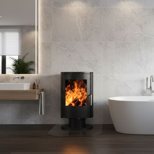 Піч на дровах Ember E16 SS VG R120 6,5 кВт