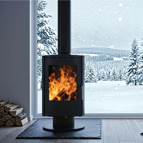 Піч на дровах Ember E16 SS VG R120 6,5 кВт