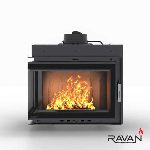 Чавунна камінна топка Ravan IMPERIAL 700 L на дровах 16 кВт