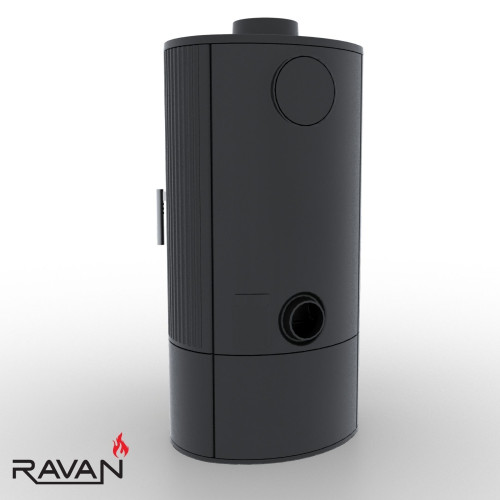 Чавунна піч камін Ravan Auron box 12 кВт на дровах