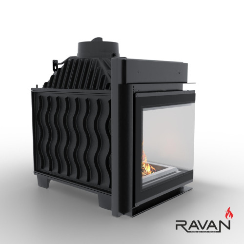 Чавунна камінна топка Ravan IMPERIAL 700 L на дровах 16 кВт