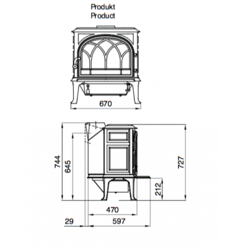 Піч камін Jotul F 400 Eco SE BP
