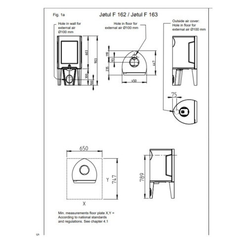 Печь камин Jotul F 162 BP