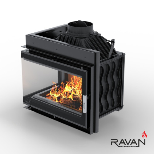 Чавунна камінна топка Ravan IMPERIAL 700 L на дровах 16 кВт