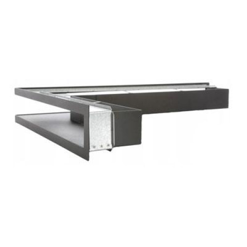Вентиляційна решітка ліва кутова з рамкою Darco Ventlab KRVO-L/R, 700х500/100 мм, чорна: продаж, ціна у Львові. Комплектуючі для печей і камінів від 