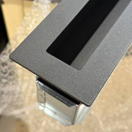 Вентиляційна решітка права кутова з рамкою Darco Ventlab KRVO-L/R, 500х700/70 мм, чорна: продаж, ціна у Львові. Комплектуючі для печей і камінів від 