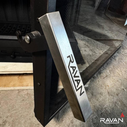 Чавунна камінна топка Ravan IMPERIAL 600 L на дровах 8 кВт