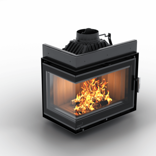 Чавунна камінна топка Ravan IMPERIAL 600 L на дровах 8 кВт