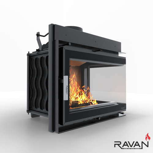 Чавунна камінна топка Ravan IMPERIAL 700 R на дровах 16 кВт