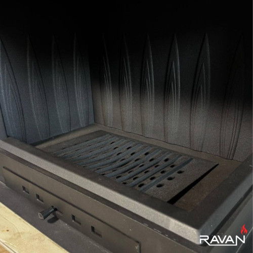 Чавунна камінна топка Ravan IMPERIAL 700 R на дровах 16 кВт