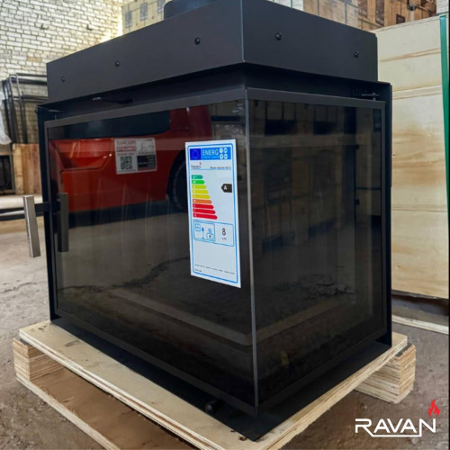 Чавунна камінна топка Ravan IMPERIAL 700 R на дровах 16 кВт