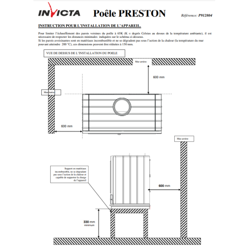 Піч камінна Invicta Preston antracyt: стиль і ефективність