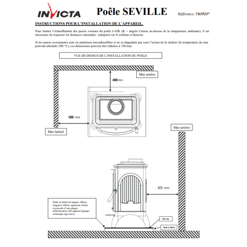 Піч камінна Invicta Seville 2 antracyt: зручність і стиль у вашому домі