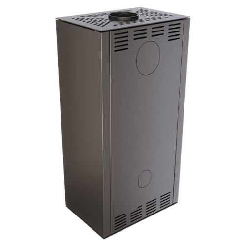 Эффективная и стильная печь камин SAVEN Vatra XL 50x50 Black ECO