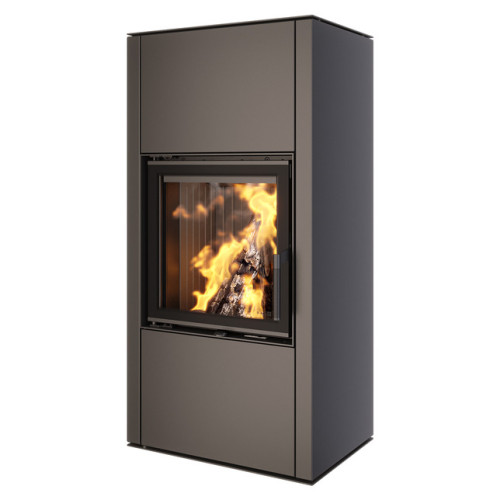Эффективная и стильная печь камин SAVEN Vatra XL 50x50 Black ECO