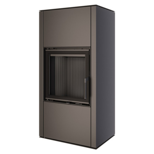 Эффективная и стильная печь камин SAVEN Vatra XL 50x50 Black ECO