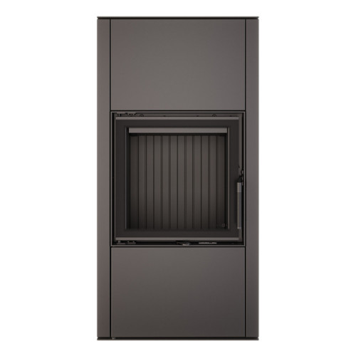 Эффективная и стильная печь камин SAVEN Vatra XL 50x50 Black ECO