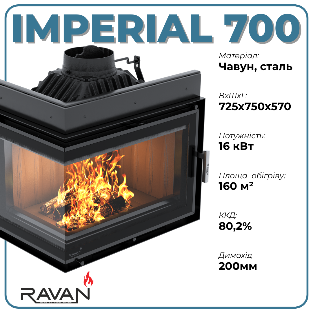 Технические особенности Ravan IMPERIAL 700 L